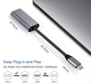 ตัวแปลง USB Type C to HD VGA เอชดีเอ็มไอ Adapter (4K)(สินค้ามี3รุ่นให้เลือก)