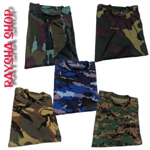 Kaos Loreng Dryfit Camo Malvinas Lengan Pendek