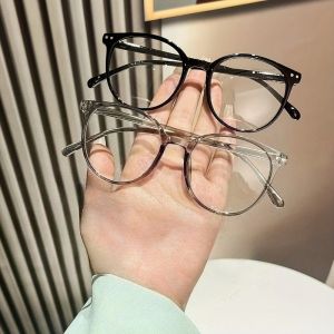 3PCS Fashion Round Glasses Frame Men Women Ultralight Vintage Transparent Eyeglasses Simple Eyewear