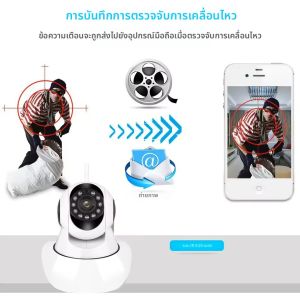 กล้องวงจรปิดไร้สาย 2.4G WIFI IP สำหรับบ้านอัจฉริยะ รองรับเสียงสองทาง หมุนได้ 1080P กล้องรักษาความปลอดภัยภายในอาคาร กล้องวงจรปิดสำหรับดูแลเด็ก