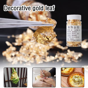 2g Food Cake Gold Foil Decoration Edible Grade Gold Leaf Schabin Flakes Nail Decoration