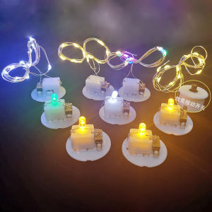 Candle Lamp Holder Mini DIY GenOptics Aura Essence Handmade Finish LED Lamp Luminous Button Cell Lamp Beads Small Colored Lights