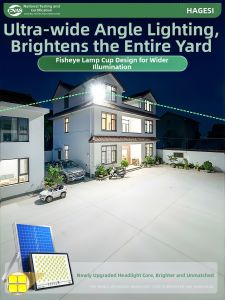 Hagesi | Solar Waterproof Super Bright High Power LED Garden Light