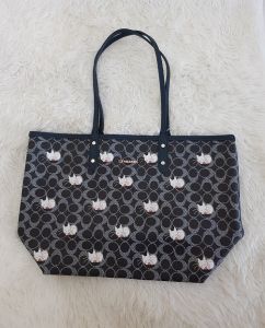 Hong Kong Cuties Sleeping Kitten PVC Large Capacity Tote Bag