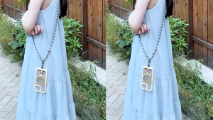 BlueWow Tali Gantung HP Selempang Bisa Disesuaikan Warna-warni Serbaguna dengan Kartu Pengait Hitam Klasik