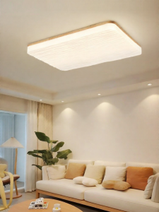 DGY | Modern Simple Wooden Rectangular Ceiling Light Eye Protection