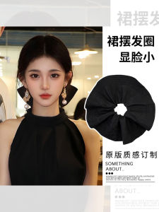 Black Large Bow Hair Ties Korean Style Hair Bands Fashionable Hair Accessories  out New Products for Hair Styling