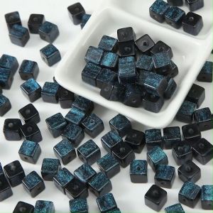 ลูกปัด  เต๋ากากเพชร  ขนาดรู 1.8mm  8mm อุปกรณ์เสริมงานฝีมือ งาน DIY ใช้สำหรับการ ร้อยพวงกุญแจ ที่ห้อยกระเป๋า ที่ห้อยโทรศัพท์