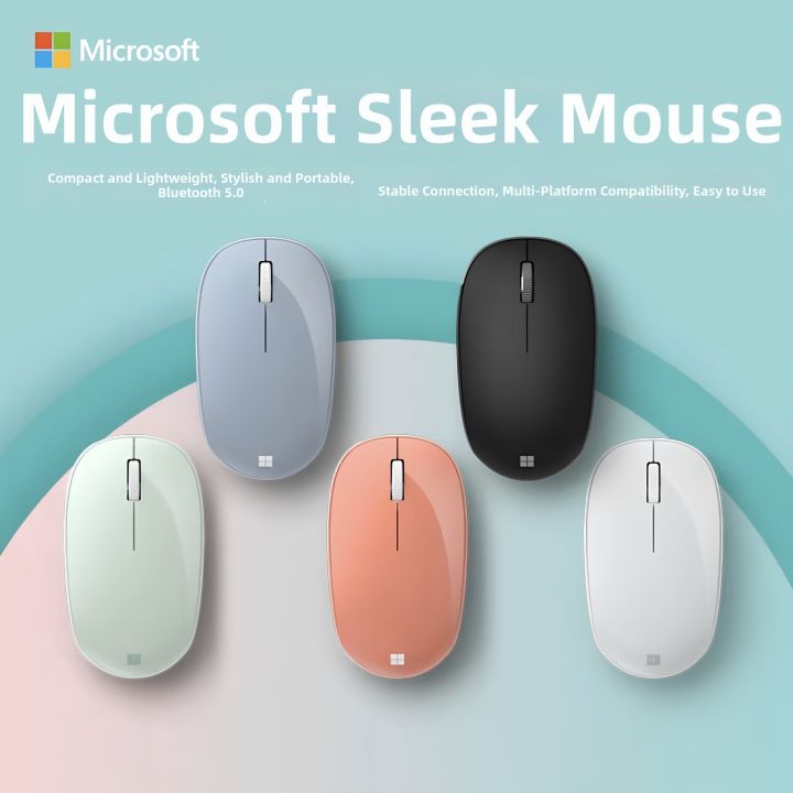 Microsoft | Bluetooth 5.0 Portable Comfortable Office Mouse | Lazada ...