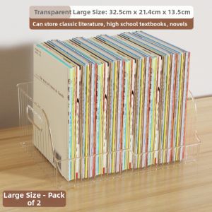 SIVASS | Clear Acrylic Desk Bookstand Bookend