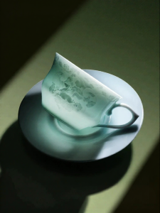 JINGDEZHEN | Ceramic Engraved Tea Cup Water Cup