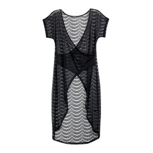 GOSSIP.D | เสื้อคาร์ดิแกนผ้าชีฟองแขนยาวสไตล์ฤดูร้อนสำหรับผู้หญิง เสื้อคลุมกันแดดชายหาดแบบไม่สมมาตร คอวี แขนสั้น ทรงหลวม