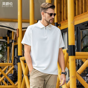 Enjeolon | Áo Polo Tay Ngắn Mở Đều Phía Trước