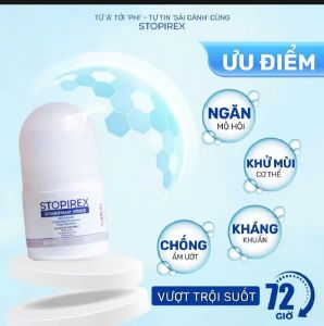 DEAL SỐC TẶNG 1200ML SỮA TẮM -KHI MÙi 2 Lăn khử mùi ngăn tiết mồ hôi Stopirex Détranspirant Intensif 30ml -
