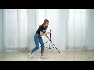 2x2m Adjustable Background StandStudio StandIncluding Spring ClipBackground ClothSuitable for Clothing Portrait Shooting