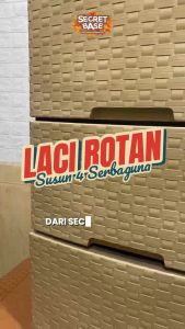 LACI ROTAN - Lemari Pakaian Plastik / Laci Susun / Kabinet / Container