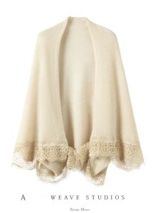 Outlets Counter Genuine Product Clearance Export Lace Lace Cashmere Shawl Outer Match Womens Autumn and Winter Knitting Scarf