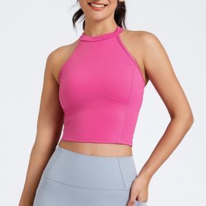Sleeveless Breathable Tight Back Heart Shaped Sport Top