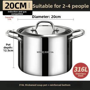 RONGCHUAN | Stainless Steel Induction Cooker Specialized Soup Pot