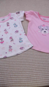 Cotton Stuff Best Friend Collection Baby Pajama Pants for Girls 100% Cotton Baby Clothes 3pcs (3-24 Months)