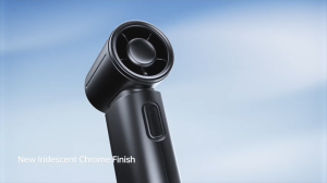 isuLife Handheld Fan 9S Chorme 5000mAh 22H Long Battery Mini Portable LED Display Finish Powerful Wind Safe Lock Feature