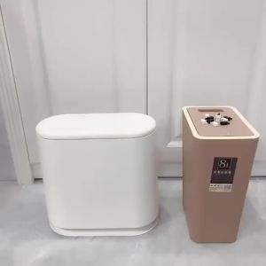 OUHOE | 10 Chiếc Kẹp Thay Thế Khóa Tự Động Cho Thùng Rác Màu Đen Trắng Nắp Cảm Ứng Khóa Tự Động & Kẹp Sửa Chữa Thùng Rác