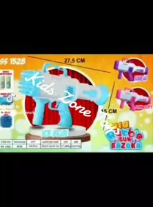 Mainan Bubble Gun Bazooka Launcher Machine 32 Lubang Tembakan Gelembung