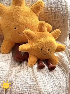 COD ตุ๊กตาหมอน insสไตล์ Sun & Moon ขนฟูน่ารักนุ่มนิ่ม ขนาด 28/45 ซม การตกแต่งโซฟา ของขวัญวันเกิด