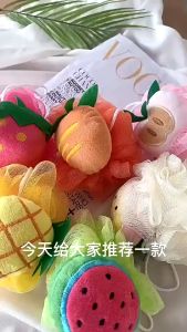 Bông tắm tạo bọt hình trái cây hoa quả ngộ nghĩnh chất liệu mềm mại phù hợp cho da trẻ_BTTC