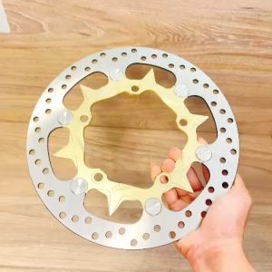 Đĩa thắng trước Ex 150/155 size 265mm 5 lỗ ( xài mâm zin ) mẫu v1 màu kem