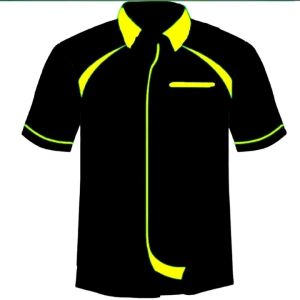 Kemeja seragam kerja kantor lapangan pria wanita