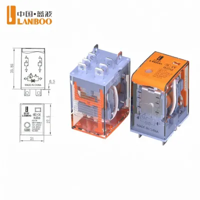 LANBOO | รีเลย์ AC DC 12V 24V 220V 8 พิน 14 พิน