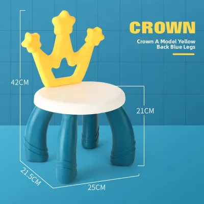 Childrens Backrest Chair Simple Study Kindergarten Building Block Table Chair Little Rabbit Baby Home Use Stool Cartoon