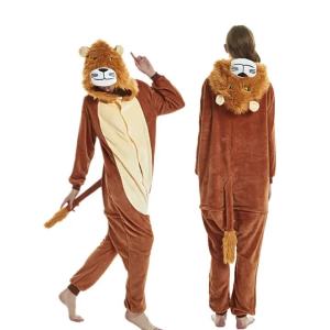 Pokemon Đồ Ngủ Một Mảnh Động Vật Hoạt Hình Flannel Tianma Kỳ Lân Cá Mập Khủng Long Sư Tử Cặp Đôi Đồ Ngủ Đồ Mặc Nhà