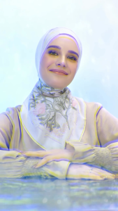 Oceana White Scarf Mandjha Ivan Gunawan Muslim Hijab Segi Empat Wanita Muslim Voal Premium 0riginal