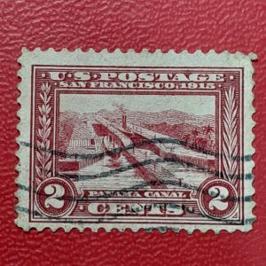 Koleksi Prangko kuno USA Jadul 2 Cents Panama-Pasific Exposition Tahun 1915 USED