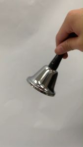 Silver Hand Bell (Bell Diameter 2.5/6.35cm) Hand Held Bell Loceng Tangan Call bell with Plastic Handle