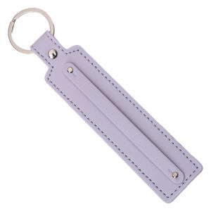 1Pc Artificial PU Leather Keychain Business Gift Leather Keychain Mens And Womens Car Keychains Waist Bag Keychain