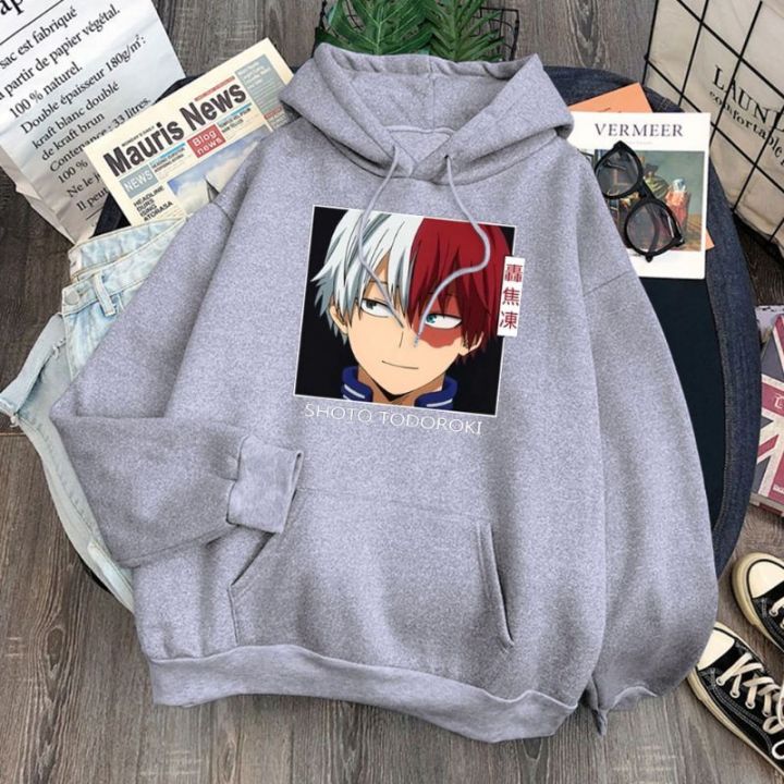 Jaket hoodie jumper anime my hero academia SHOTO TODOROKI bahan
