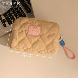 Tlife Macaron Color Portable Large Capacity Cosmetic Bag Ins Style Toiletry Storage Bag Sweet Heart Home Organization