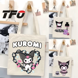 TFO Tote Bag Kuromi Character from the Sanrio Universe College School Tote Bag