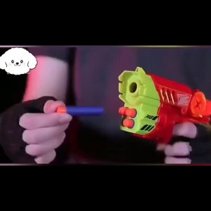 New Auto Big Soft bullet Gun Toy Rotating Barrel Toy Gun Easy Play Dart Blaster for Toddlers
