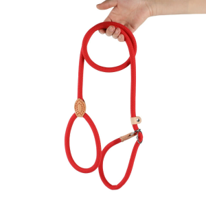 1.8M Adjustable Tournament No Pull P Chain Nylon Rope Unbreakable For Dog Cat Outdoor Walking Training Pet Training Collar Leash