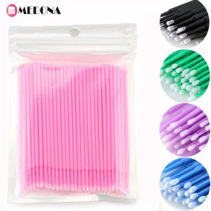 100PCS Disposable MicroBrush Eyelashes Extension Individual Lash Removing Swab Micro Brush For Eyelash Extension Tools