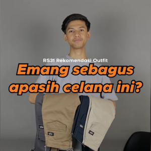 Chino Pants RS31 High Quality Super Big Size - Celana Kerja Pria Berbahan Kain Ukuran Jumbo Warna Khaki