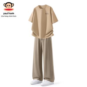 Paul Frank | Bộ Áo Thun Bông Dày và Quần Dáng Dọc Phẳng cho Nam