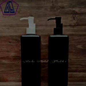 Botol Kemasan Sabun Cair 500ml Hitam Doff Model Kotak Tutup Pump Lotion Luxury