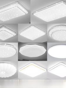 ครอบหลอดไฟอะคริลิกสำหรับติดฝ้าเพดานในห้องนอน ทรงสี่เหลี่ยม ครอบหลังคา ชุดหลอดไฟพร้อมฐาน ครอบหลังคาแบบสี่เหลี่ยม