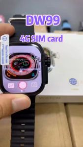 2024 ซิม 4G AMOLED ใหม่ DW99 ultra 2 smartwatch กล้องหมุนการ์ดดึงลงแอปบน Google Store Android ultra smartwatch