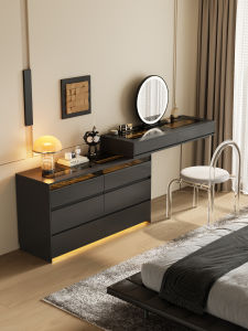 Italian Minimalist Dressing Table with Drawer Storage